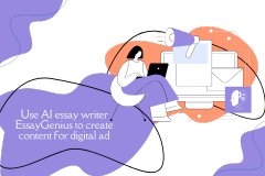 Use EssayGenius AI writer to create content for digital advertising